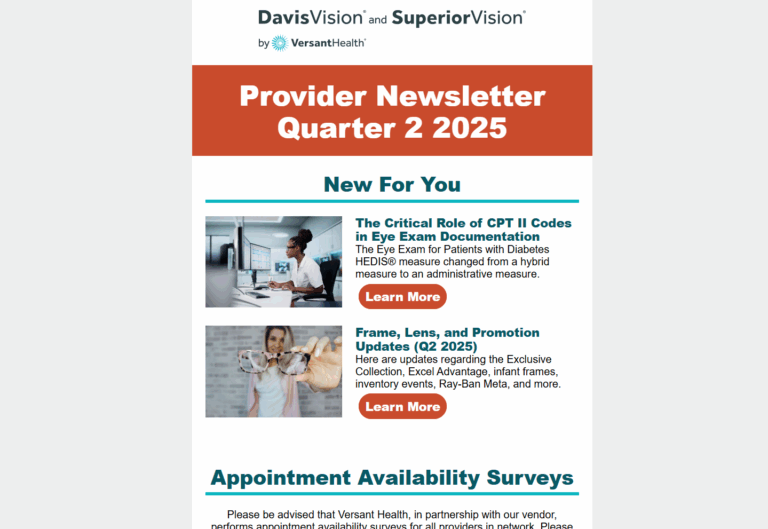 Low resolution preview of the Q2 2025 provider newsletter