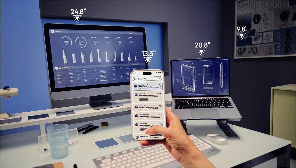 Hand holding a phone