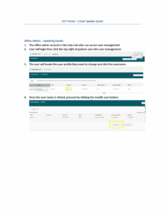 Low resolution preview of the email update guide