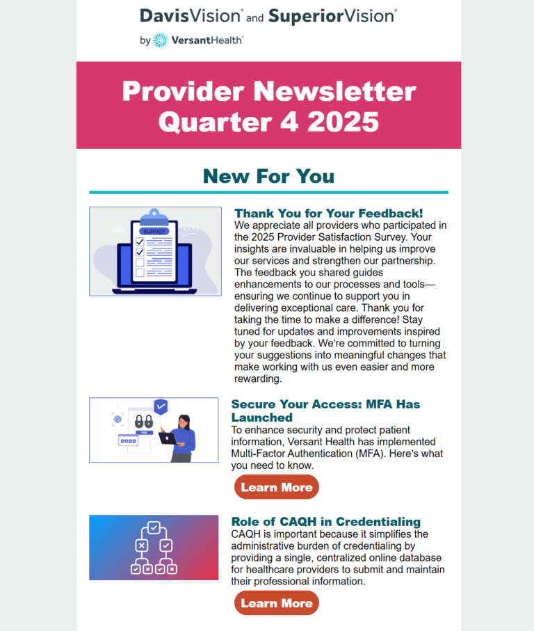 Low resolution screenshot of the Q4 2025 newsletter